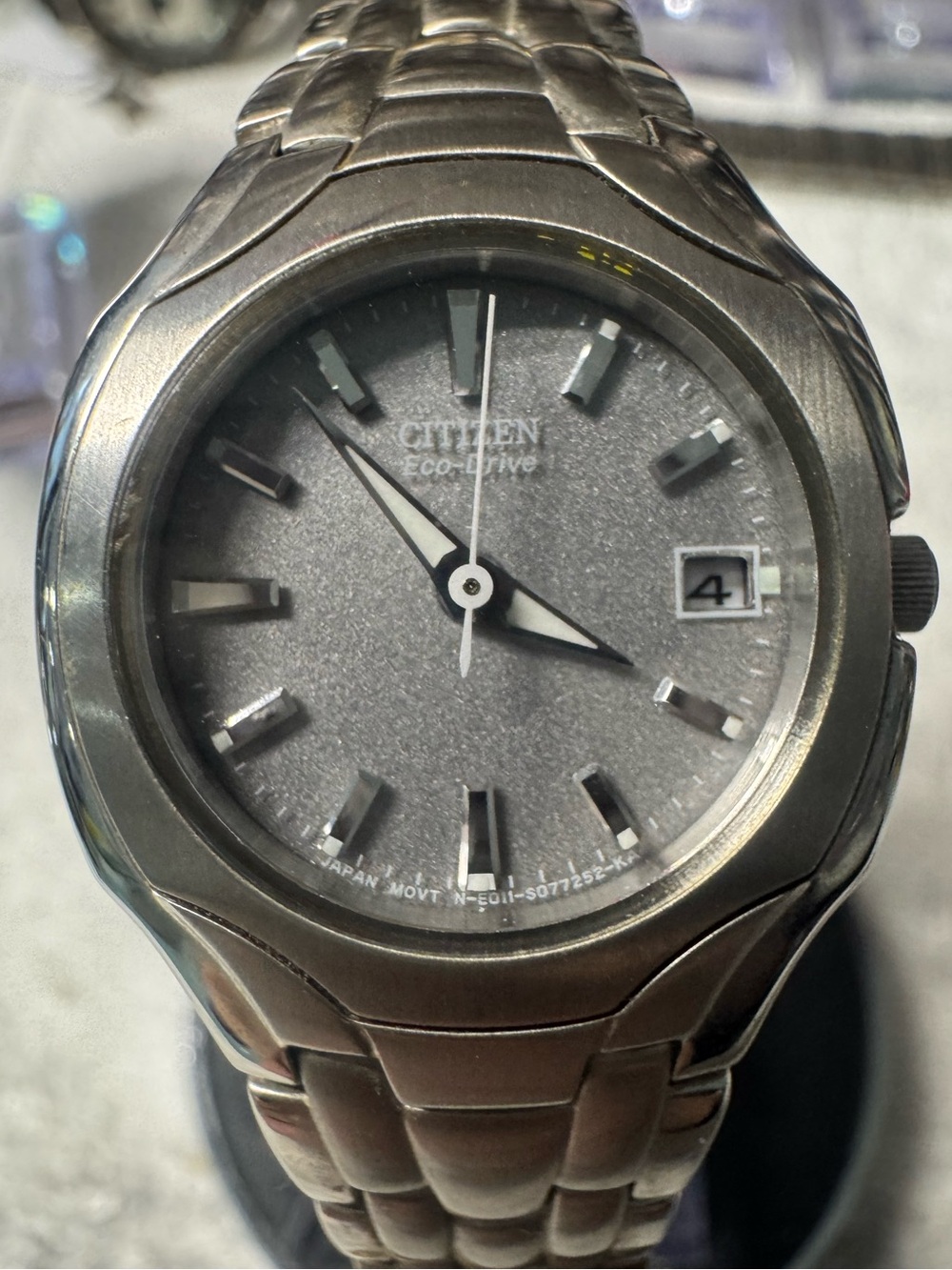 Citizen woman Stainless Steel Watch with Gray Dial